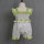 Latest summer white cotton-linen smocked baby clothes romper